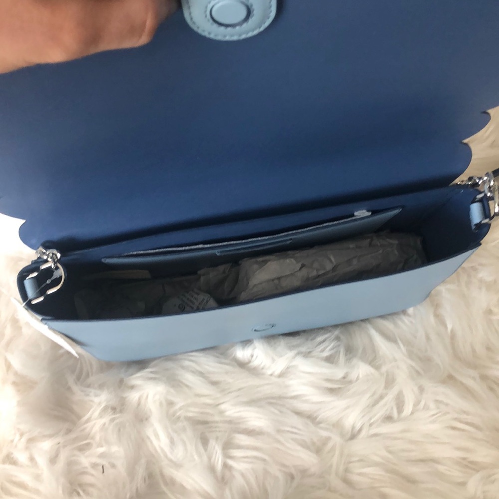 ⭐️NWT KATE SPADE NY BABY BLUE SCALLOPED BAG - Picture 9 of 15